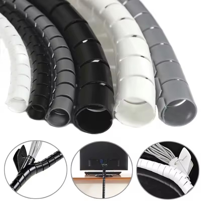 Cable Lock Flexible - Câble spiralé flexible 2M/1M, protecteur de