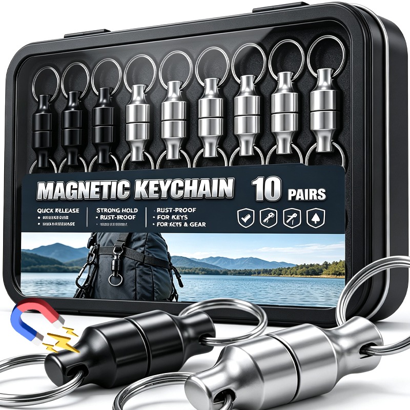 Chain Lock Combination - Porte-clés magnétique détachable 2/20x, fermoirs magnétiques,