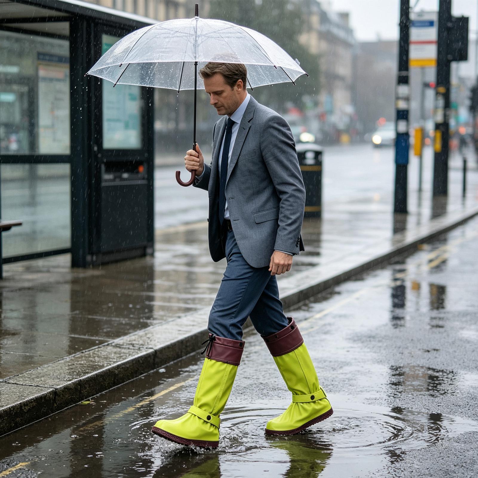 Couvre-bottes de pluie à ferme - Cycling Commute In Rain avis et prix